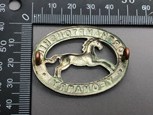 Load image into Gallery viewer, Original WW2 British Army Northamptonshire Yeomanry Cap Badge
