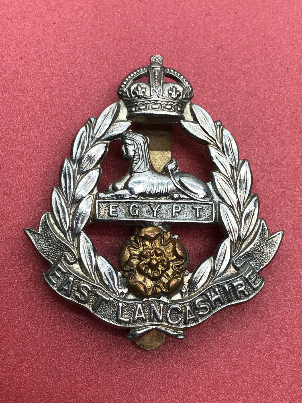 Original WW2 British Army Cap Badge - East Lancashire Regiment