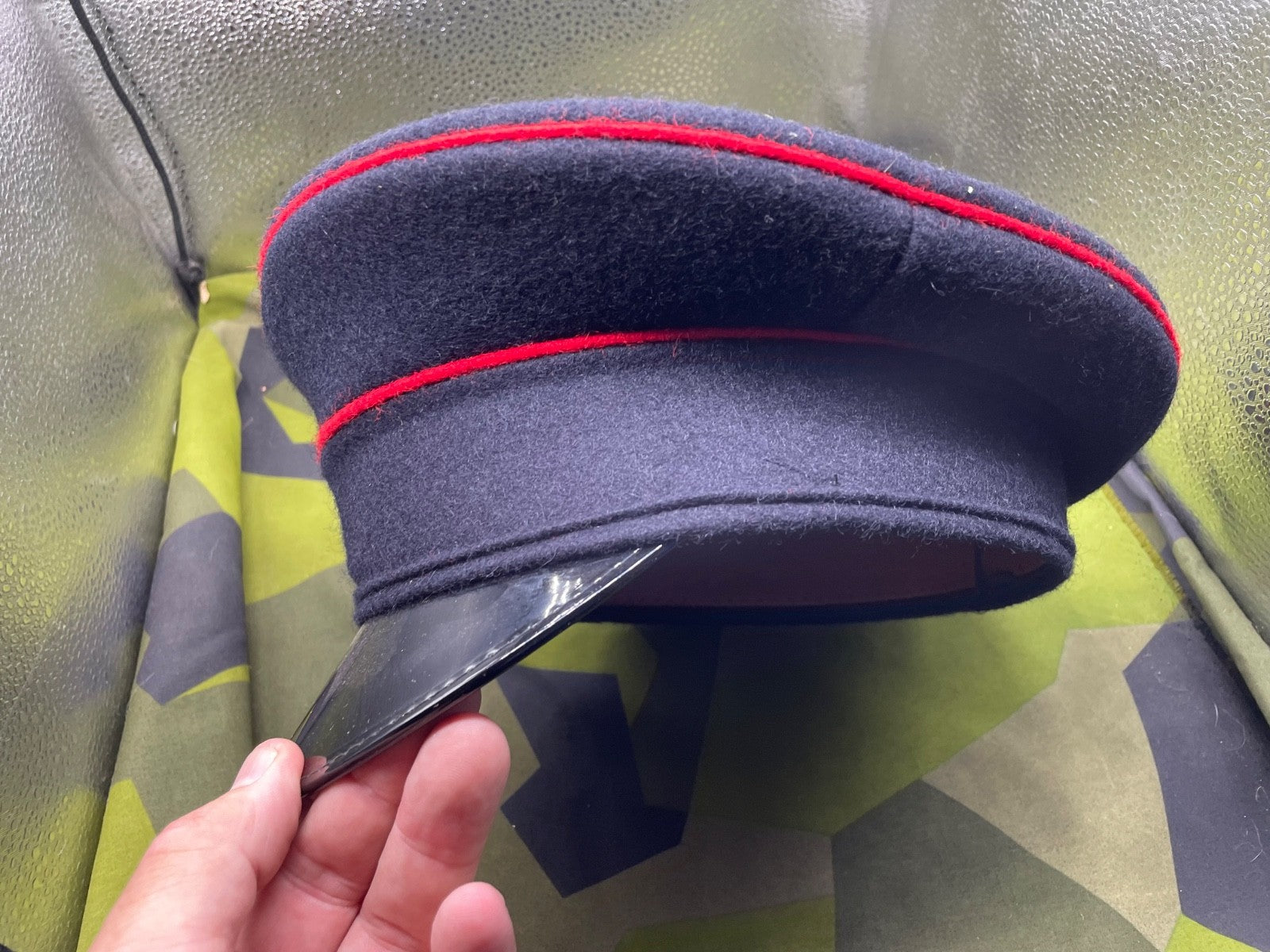 Original British Army Royal Engineers Peaked Cap - Size 57cm Approx - The Militaria Shop