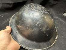 Load image into Gallery viewer, Original WW2 British Civil Defence Home Front Mk2 Brodie Helmet
