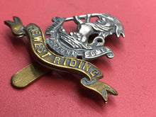 Load image into Gallery viewer, Original WW2 British Army The West Riding Regiment Cap Badge
