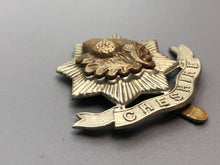 Load image into Gallery viewer, Original British Army WW2 Cheshire Regiment Cap Badge
