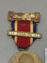 Load image into Gallery viewer, Original 1914-15 The Kings Medal Awarded By London Council To F. Whitehead
