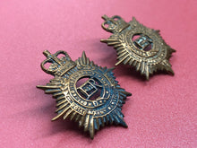 Load image into Gallery viewer, Original British Army Royal Army Service Corps RASC Collar Badges Pair
