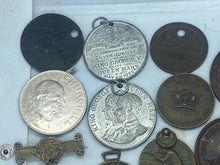 Load image into Gallery viewer, Original Large Group of Coins, Coronation Medals &amp; Medallions
