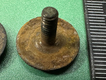 Load image into Gallery viewer, Original WW2 British Army Helmet Liner Early Wide Dome Screw &amp; Nut Set
