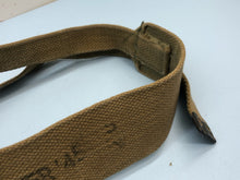 Load image into Gallery viewer, Original WW2 British Army Tan Webbing Shoulder Strap 37 Pattern - 1945 Dated
