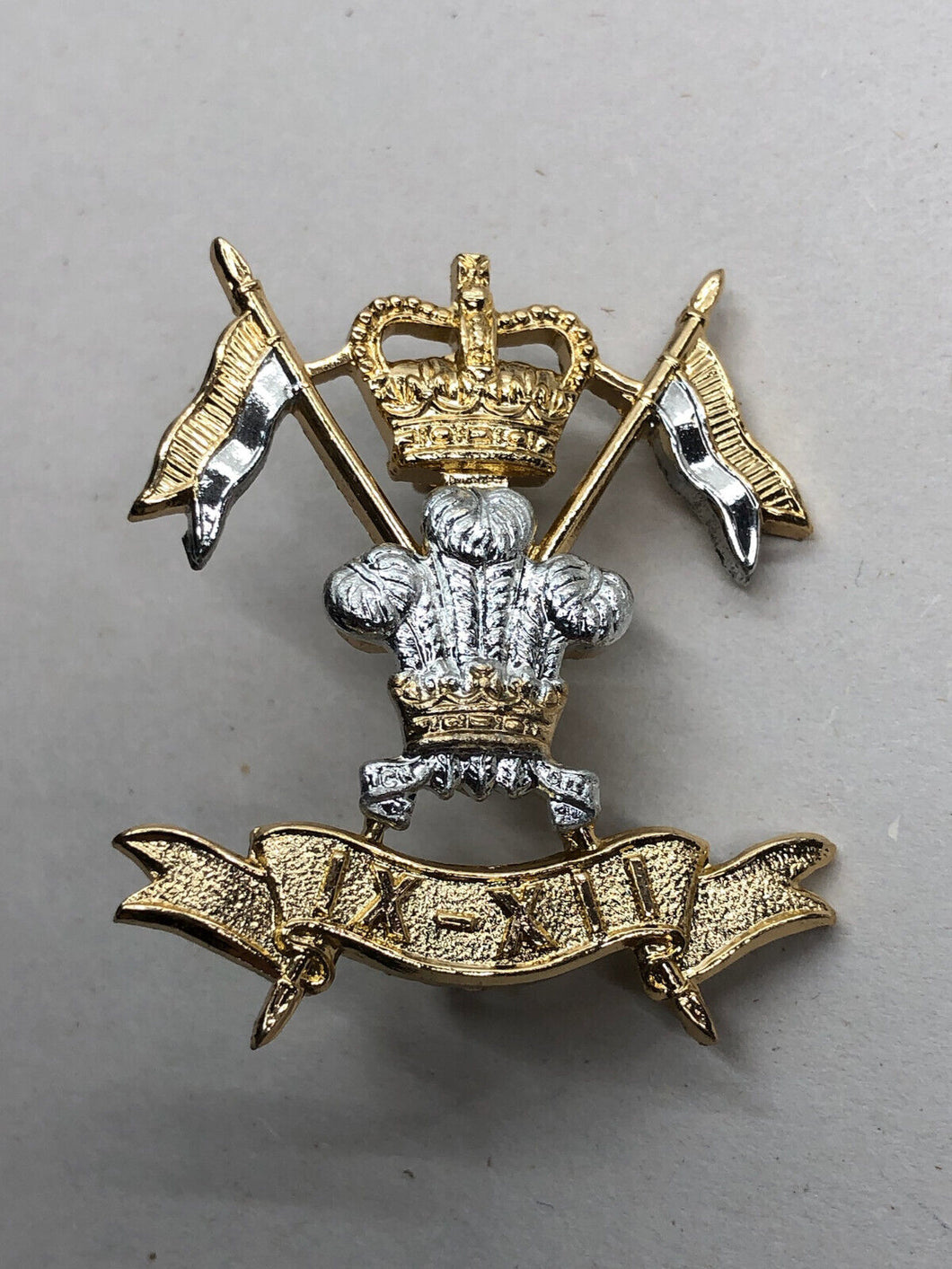 Genuine British Army Cap Badge - 9th/12th Royal Lancers