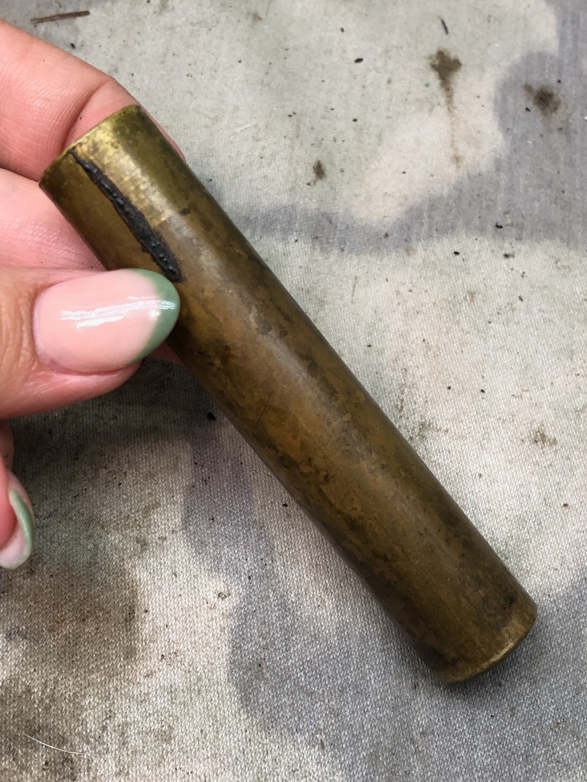 Original WW1 British Army SMLE Enfield Brass Oil Bottle - EFD Marked - The Militaria Shop