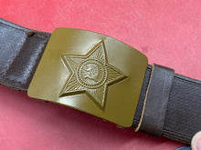 Load image into Gallery viewer, Original Soviet Union Enlisted Man&#39;s Service Belt in Mint Condition - 40&quot; Waist
