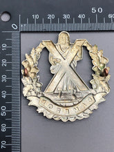 Load image into Gallery viewer, Original WW2 British Army Cameron Highlanders Scottish Cap Badge
