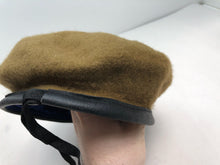 Charger l&#39;image dans la galerie, Genuine British Army Khaki Guards Regimental Beret Hat - Size 58cm
