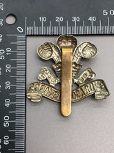 Load image into Gallery viewer, Original WW2 British Army 3rd Dragoon Guards Regiment Cap Badge
