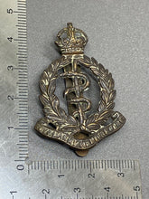 Load image into Gallery viewer, Original WW1 / WW2 British Army Royal Army Medical Corps Cap Badge
