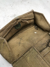 Load image into Gallery viewer, Original WW2 British Army 37 Pattern Bren Pouch - Used Condition
