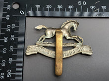 Load image into Gallery viewer, Original British Army WW2 Cap Badge - 3rd The King&#39;s Own Hussars
