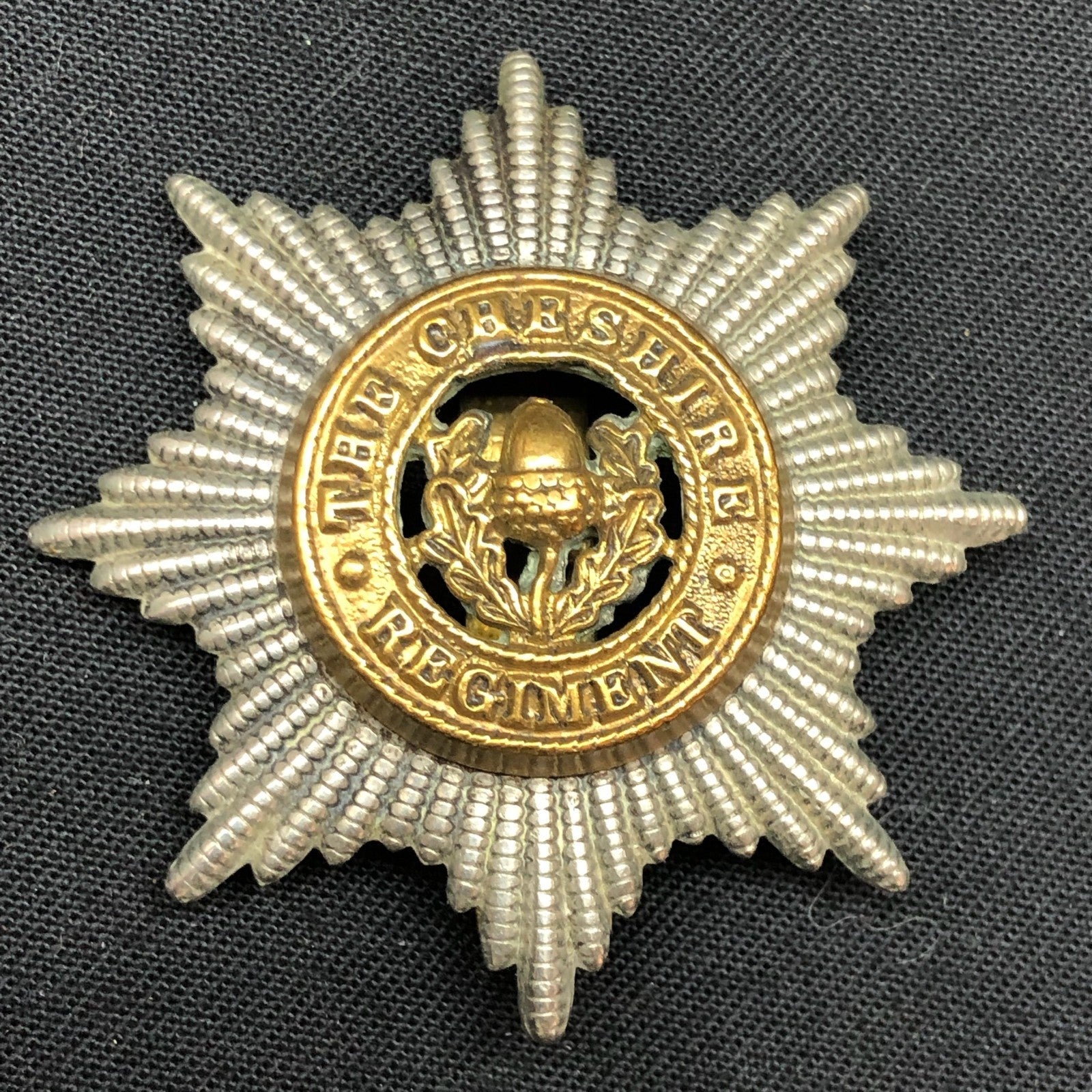 Original WW2 British Army Cap Badge - The Cheshire Regiment - The Militaria Shop