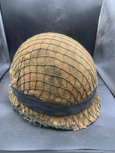 Load image into Gallery viewer, Genuine Dutch Army M53 Euroclone of US M1 Camouflaged Helmet &amp; Liner Set - The Militaria Shop
