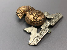 Load image into Gallery viewer, Original WW2 British Army The Lancashire Fusiliers Regiment Cap Badge
