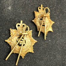 Load image into Gallery viewer, Original British Collar Badge Pair - Royal Army Service Corps - The Militaria Shop
