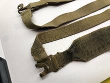 Load image into Gallery viewer, Original WW2 British Army 37 Pattern Canvass L Straps Set
