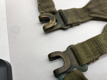 Load image into Gallery viewer, Original WW2 British Army 37 Pattern Canvass L Straps Set
