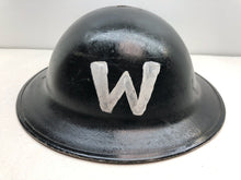 Lade das Bild in den Galerie-Viewer, Original WW2 British Home Front Wardens Helmet - Repainted
