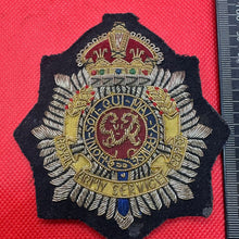 Load image into Gallery viewer, British Army Bullion Embroidered Blazer Badge - RASC Service Corps - Kings Crown
