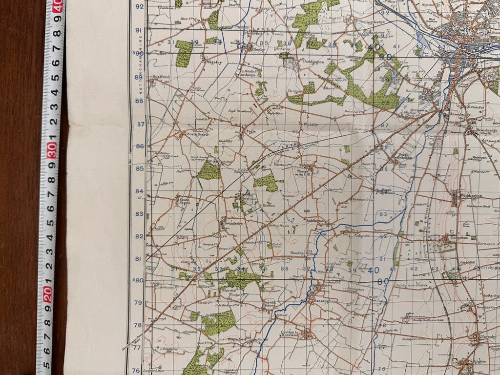 Original WW2 British Army GSGS OS Map England - Lincoln - The Militaria Shop