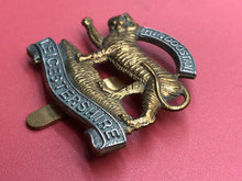 Load image into Gallery viewer, Original WW2 British Army Leicestershire Regiment Cap Badge
