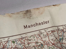 Load image into Gallery viewer, Original WW2 German Army Map of UK - Manchester / Liverpool / North West England
