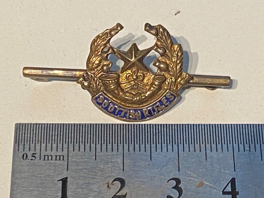 Original WW1 / WW2 British Army - Scottish Rifles Sweetheart Brooch