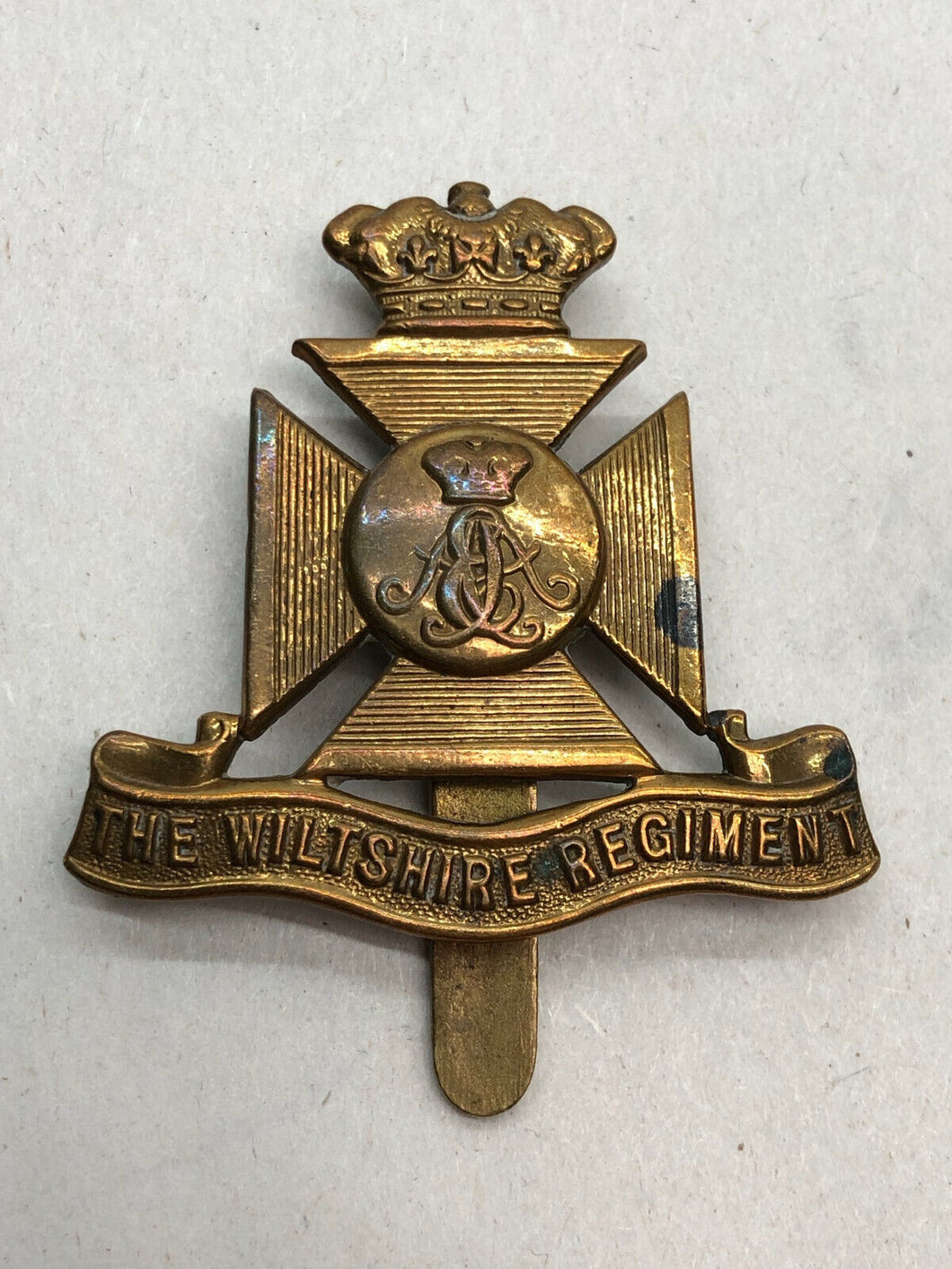 Original WW2 British Army Cap Badge - The Wiltshire Regiment