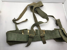 Load image into Gallery viewer, Original British Army WW2 37 Pattern Belt, Pouches &amp; Straps Set - 42&quot; Waist
