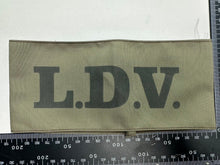 Load image into Gallery viewer, WW2 British Home Front LDV Local Defence Vol Dad&#39;s Army Armband Reproduction
