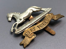 Load image into Gallery viewer, Original WW2 British Army West Yorkshire Regiment Cap Badge
