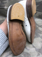 Genuine British Army Women's White Summer Shoes - WW2 Pattern - Size UK 4.5 L - The Militaria Shop