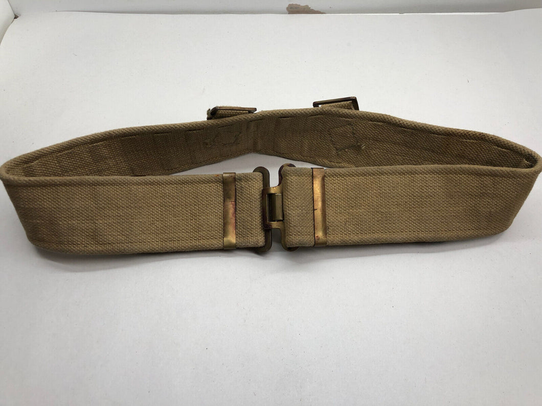 Original WW2 British Army 37 Pattern Soldiers Belt - Size Normal - 38