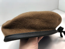 Load image into Gallery viewer, Genuine British Army Khaki Guards Regimental Beret Hat - Size 62cm
