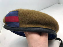 Charger l&#39;image dans la galerie, Genuine British Army Khaki Guards Regimental Beret Hat - Size 58cm
