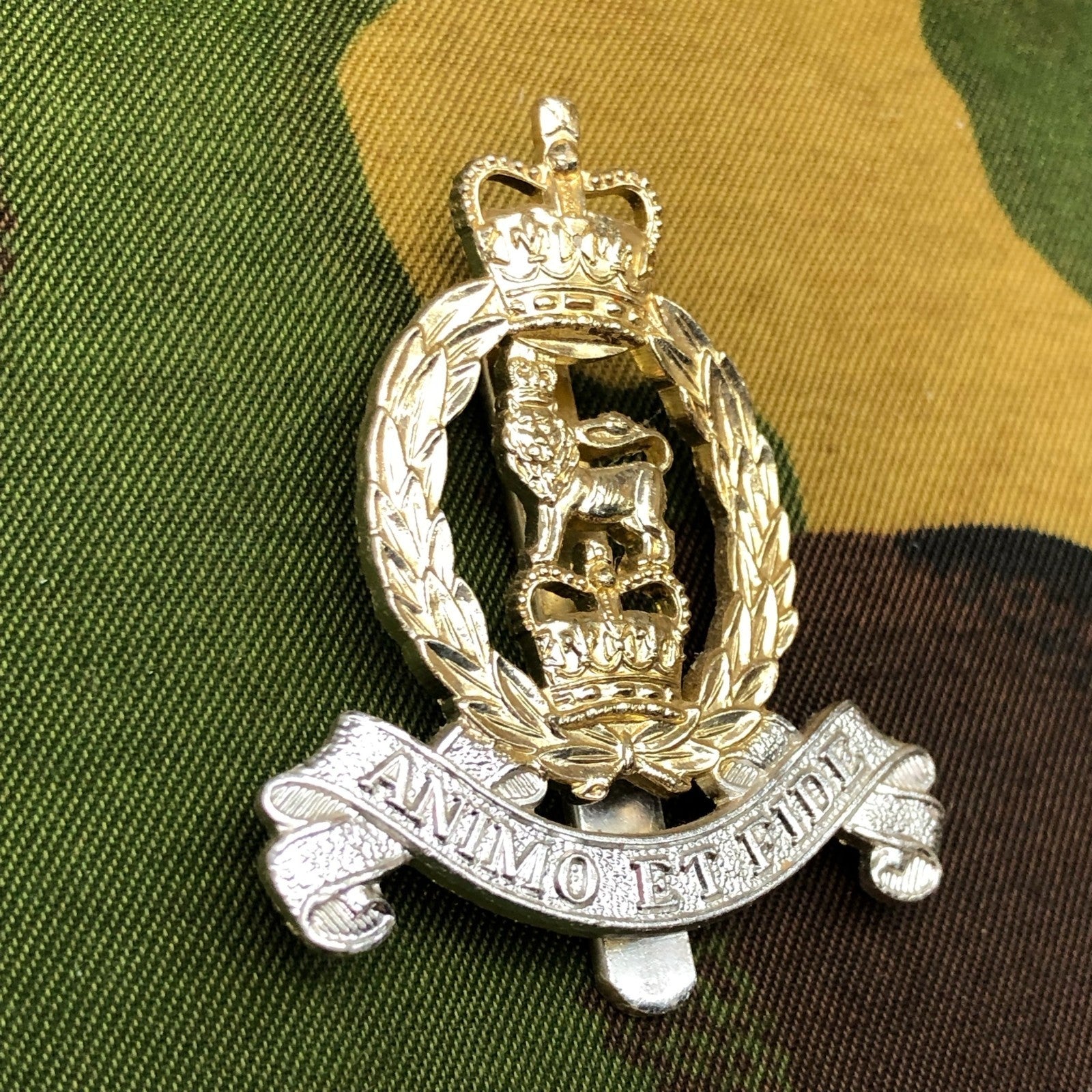 Original British Staybrite Army Cap Badge - Adjutant General's Corps - The Militaria Shop