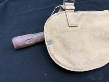 Load image into Gallery viewer, Original WW2 British Army Entrenching Tool, Helve &amp; Cover Set - Wartime Dated
