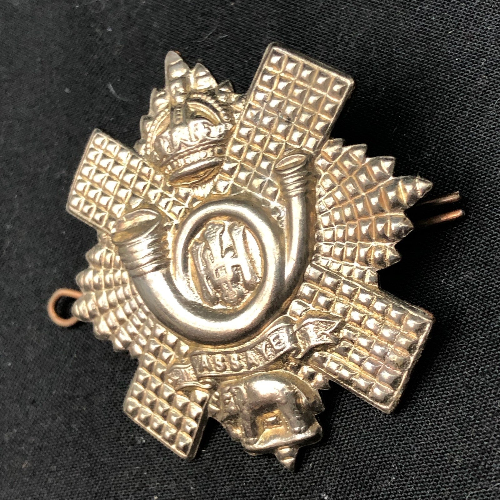 Original WW2 British Army Cap Badge - Highland Light Infantry - The Militaria Shop