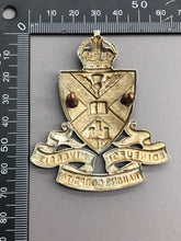 Load image into Gallery viewer, Original WW2 British Army Edinburgh University OTC Officer Training Cap Badge
