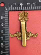 Load image into Gallery viewer, Original WW2 British Army Cap Badge - 11th Hussars Regiment
