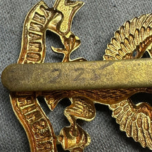 Load image into Gallery viewer, Original WW2 British Army Cap Badge - Lanarkshire Yeomanry
