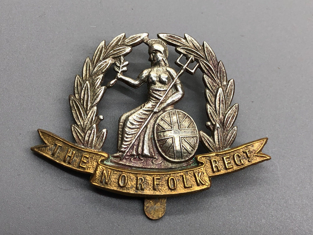 Original WW1 British Army Cap Badge - The Norfolk Regiment