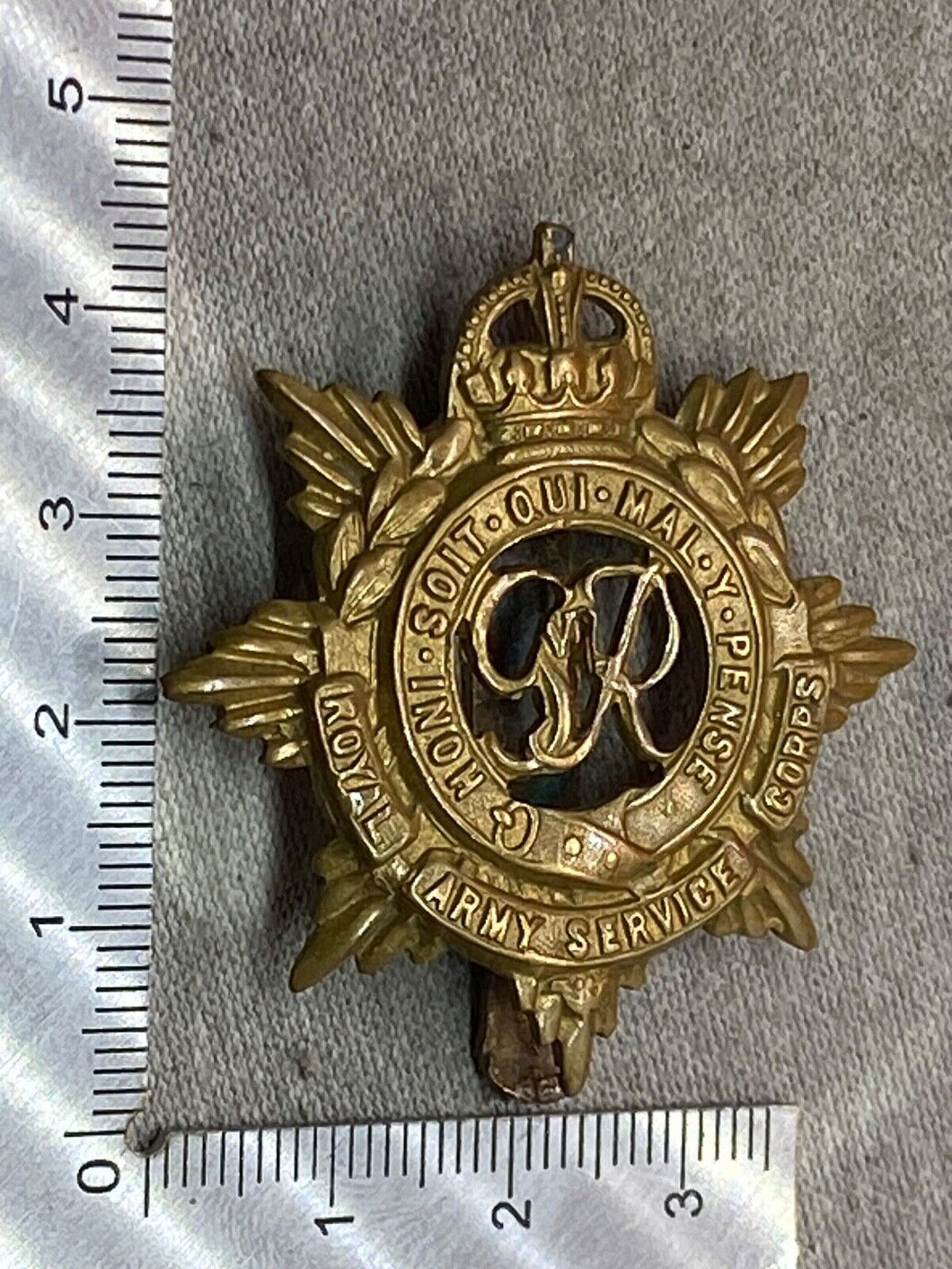 Original WW2 British Army - Royal Army Service Corps Cap Badge