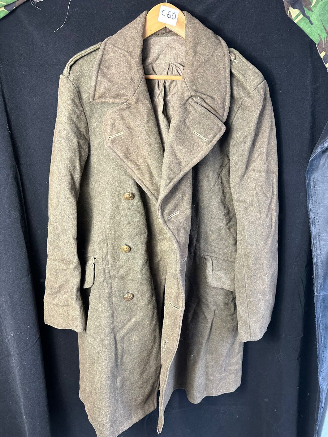 Original WW2 British Army Soldiers Greatcoat 1940 Pattern - 43