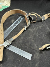 Load image into Gallery viewer, Original German Army WW2 Style Solider Equipment Leather Y Straps
